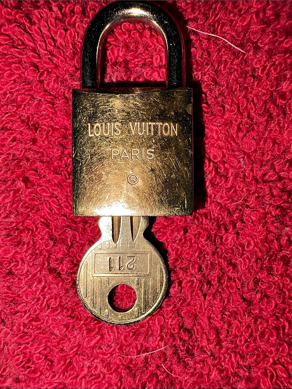 Louis Vuitton Replacement Lock and Key 211 Gold